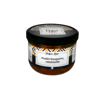 Poulet basquaise, ratatouille - 11,50€