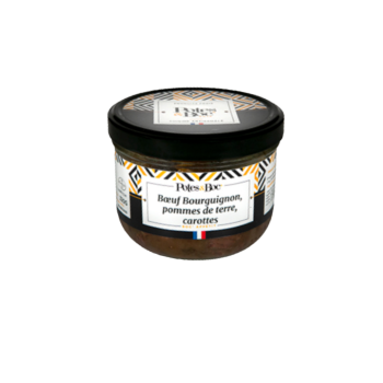 Boeuf bourguignon, pommes de terre, carottes - 11,50€
