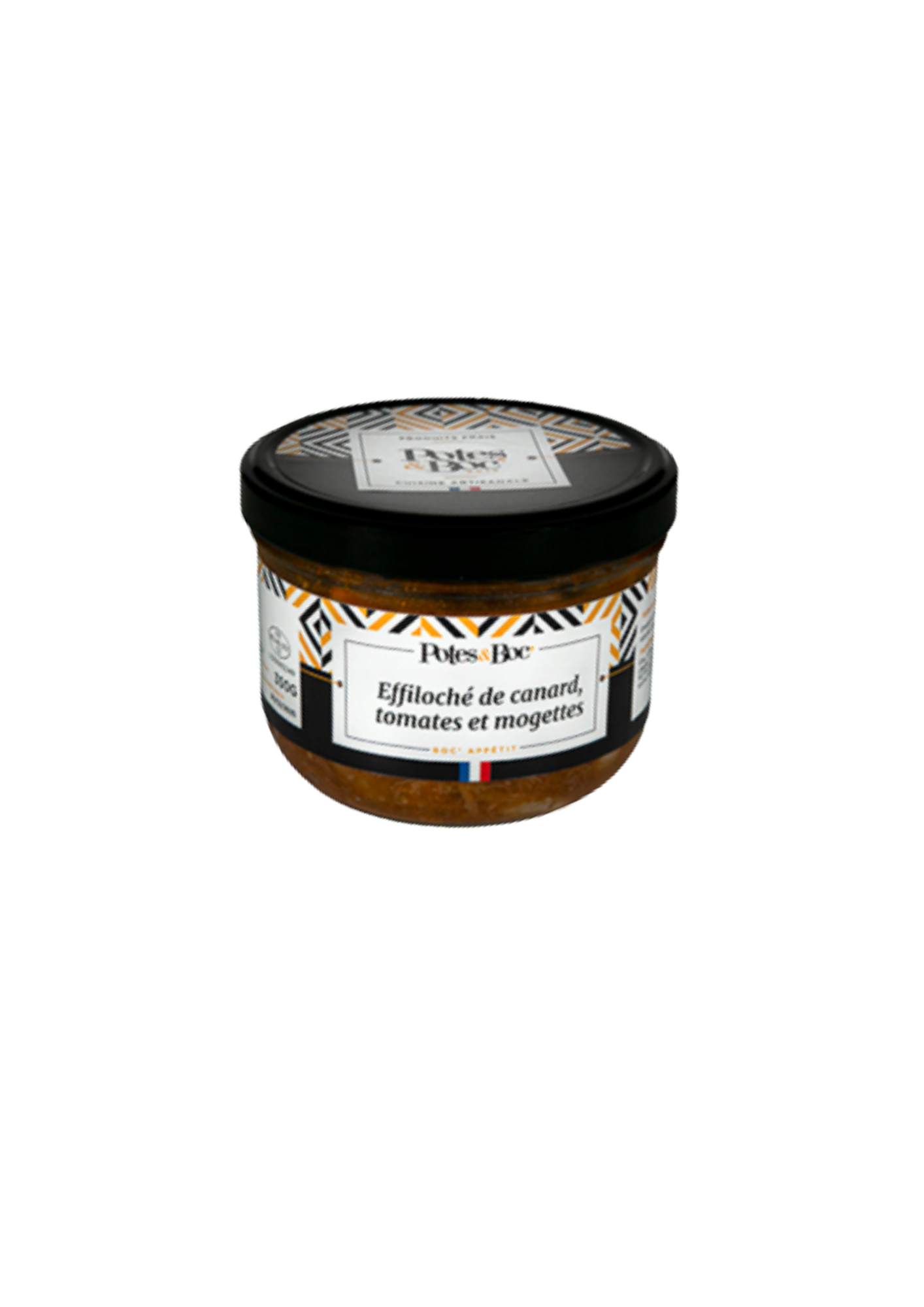 Effiloché de canard, tomates et mogettes - 11,50€